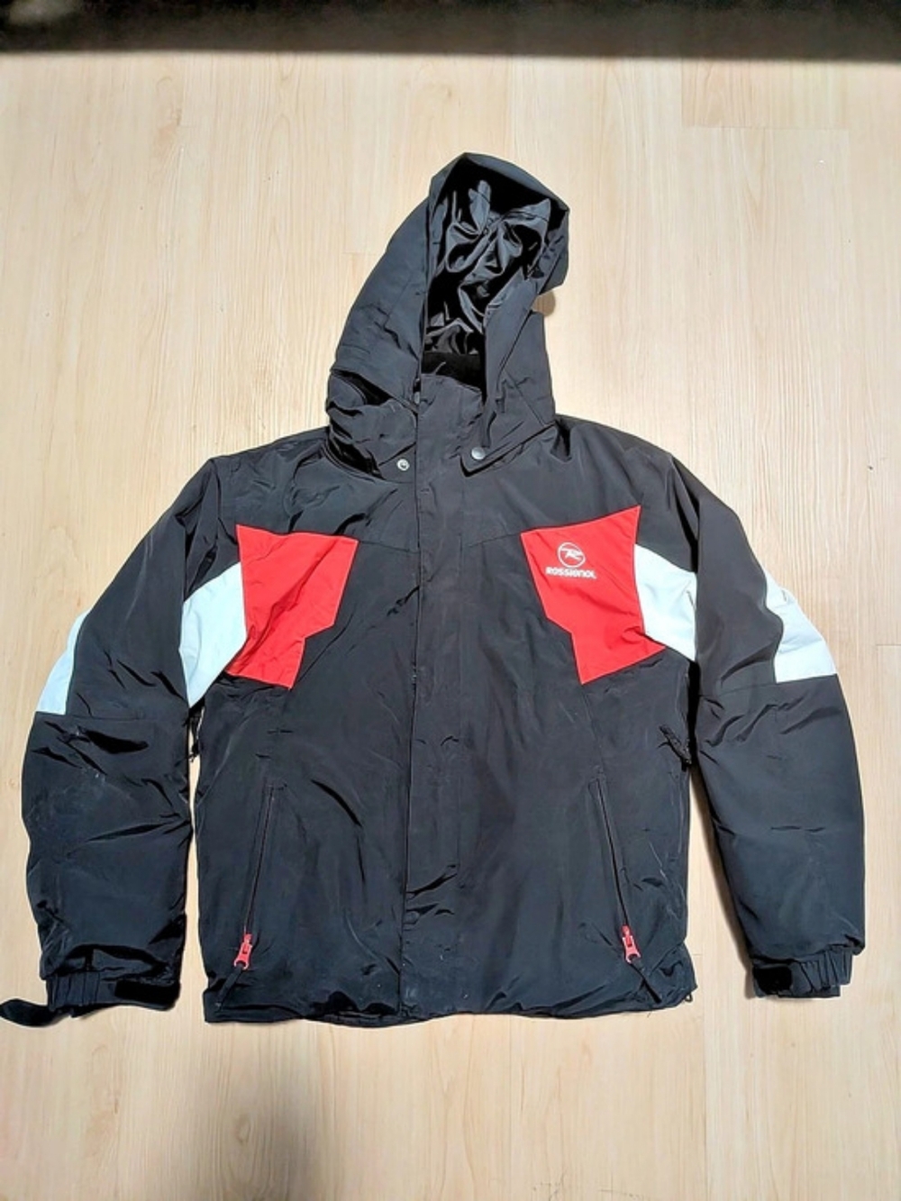 Rossignol Expert 10000 Ski Jacket Color Block Black & Red Medium